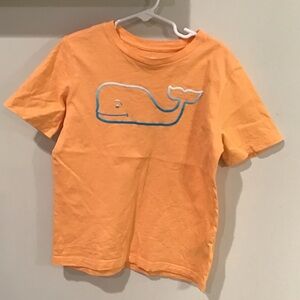 Vineyard Vines Orange Tee with Blue Whale
